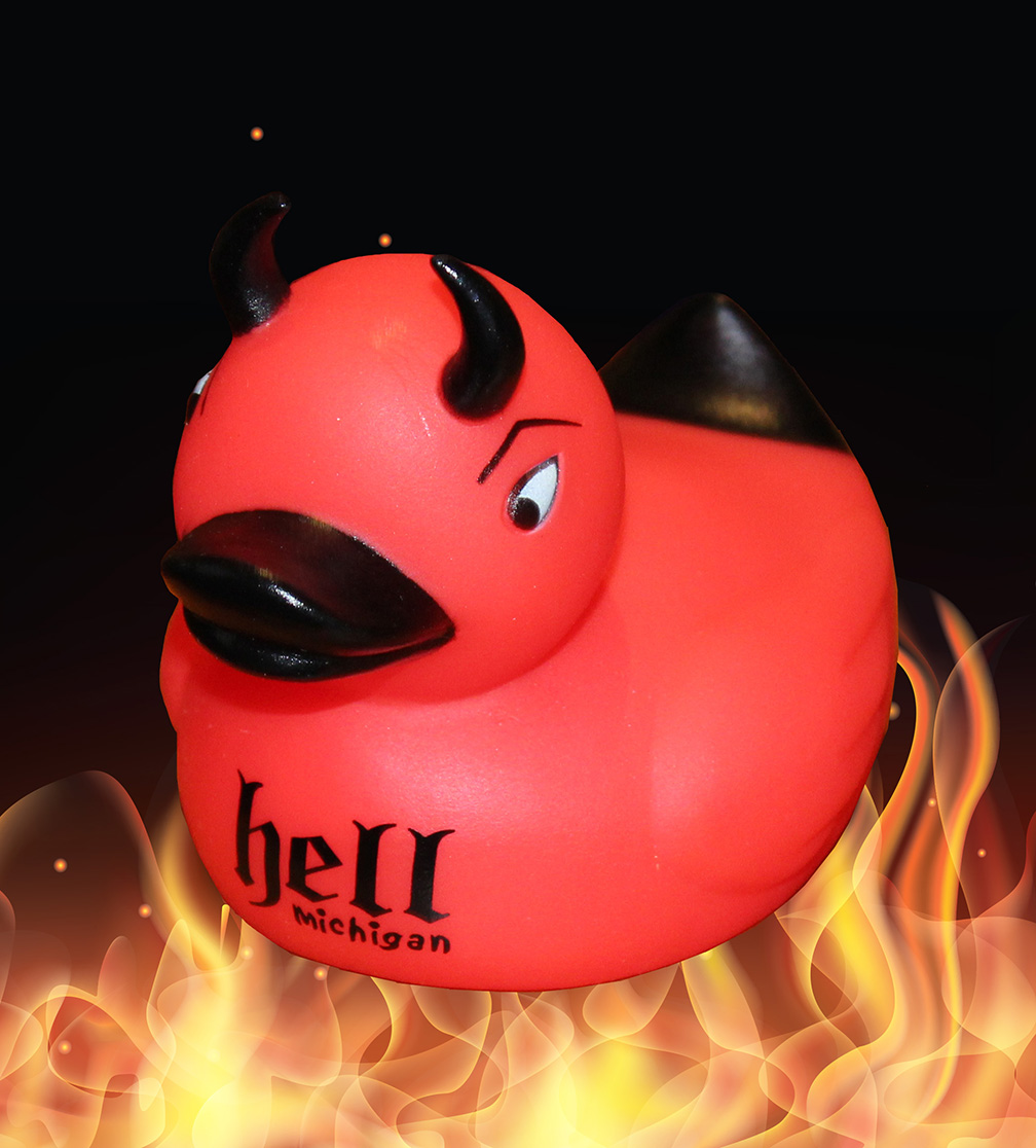 Red Devil Duckie from Accouterments - $6.95 : Ducks Only